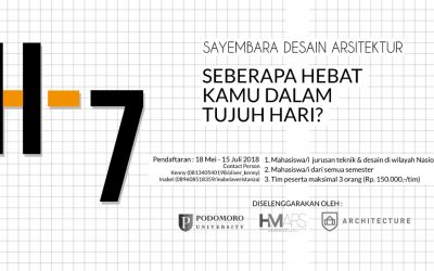 Sayembara Arsitektur – Podomoro Design Festival