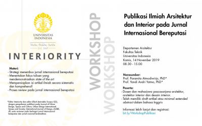 Workshop Publikasi Ilmiah Arsitektur pada Jurnal Internasional Bereputasi