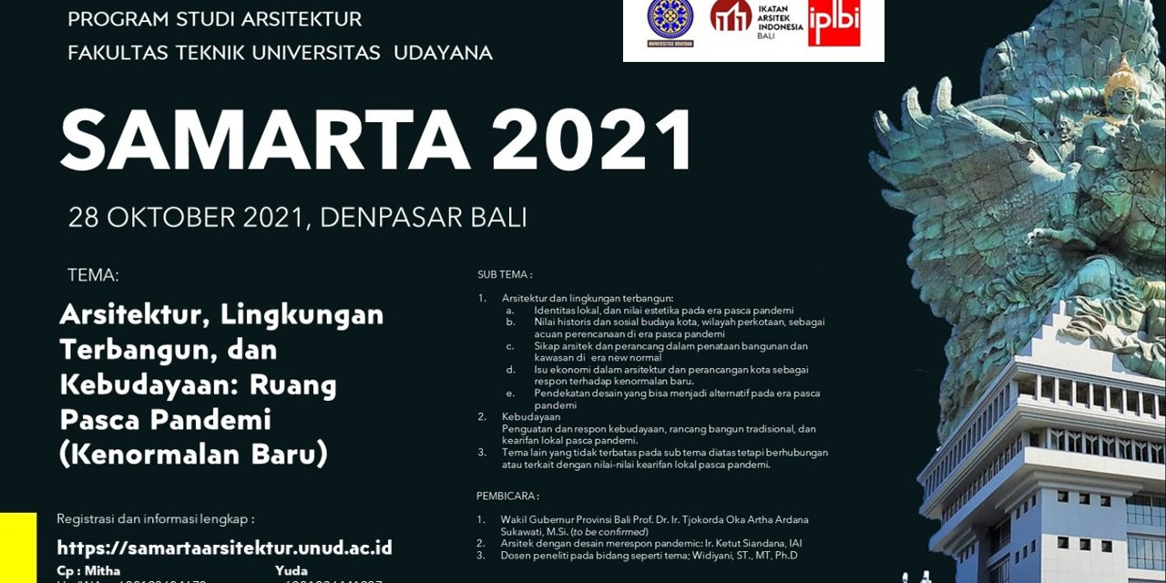 SAMARTA 2021- Seminar Nasional Arsitektur dan Tata Ruang